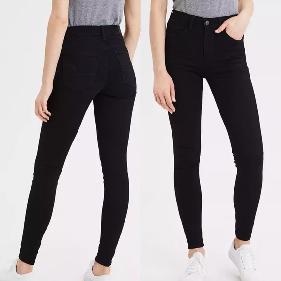 Black American Eagle Jeans Size 10